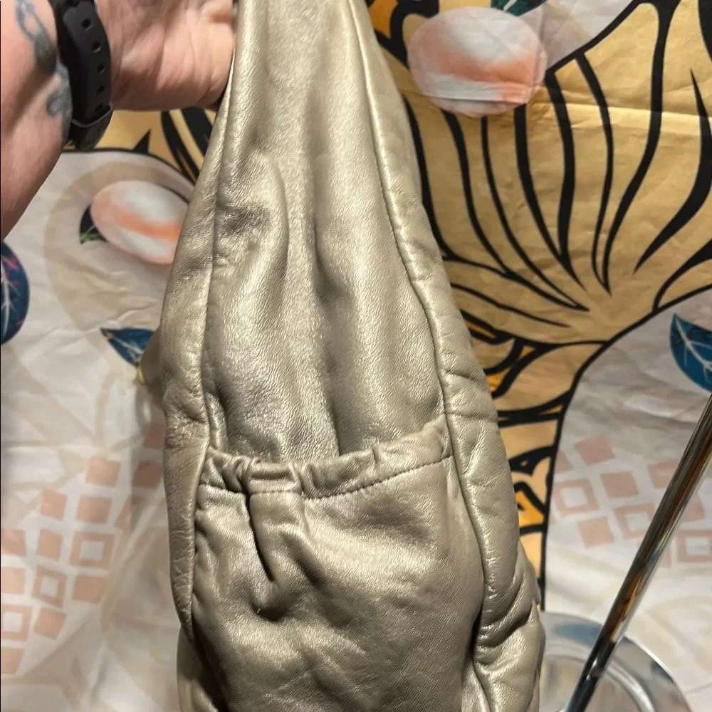 HOBO Internationl Gray Rouched  Women's Hobo Bag